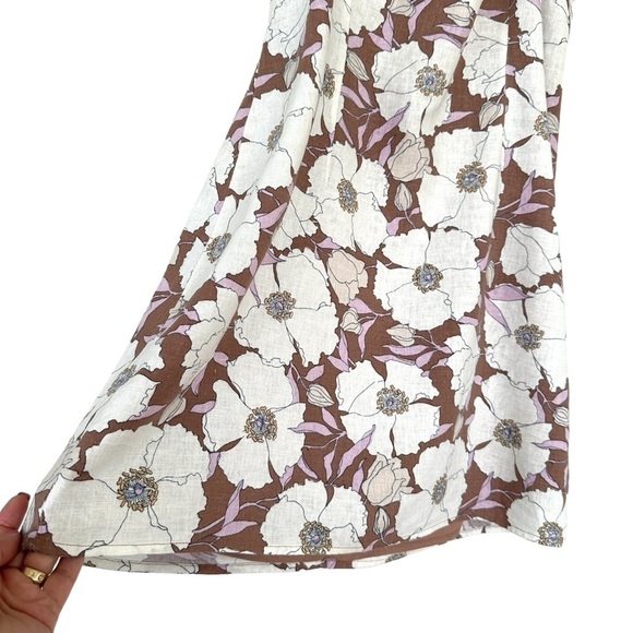 Abercrombie & Fitch fitted mini dress, sleeveless with halter top, linen blend - Picture 10 of 16